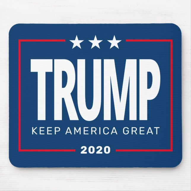 Tapis De Souris Trump PEUT CHANGER D'ANNÉE À Garder l'Amérique gra (Devant)