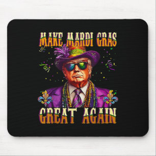 Tapis De Souris Trump Rendre Mardi Gras Grand À Nouveau Drôle Para