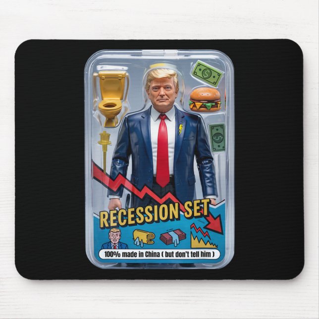 Tapis De Souris Trump Satire Survié Récession Box Set Action Fig (Devant)