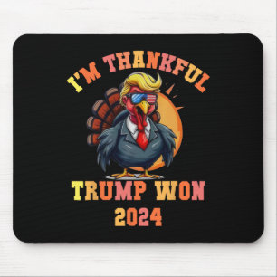 Tapis De Souris Trump Turquie Mème drôle Je suis heureux que Trump