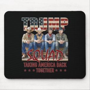 Tapis De Souris Trump Vance Kennedy Elon Squad contre l'Amérique