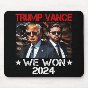 Tapis De Souris Trump Vance We Won Win Inauguration Day 2025 47th