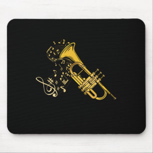 Tapis De Souris Trumpet Player Jazz Musique Cadeau Big Band Trumpe