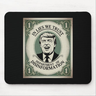 Tapis De Souris “trust Nobody” - Trump Nknote Parody 2 