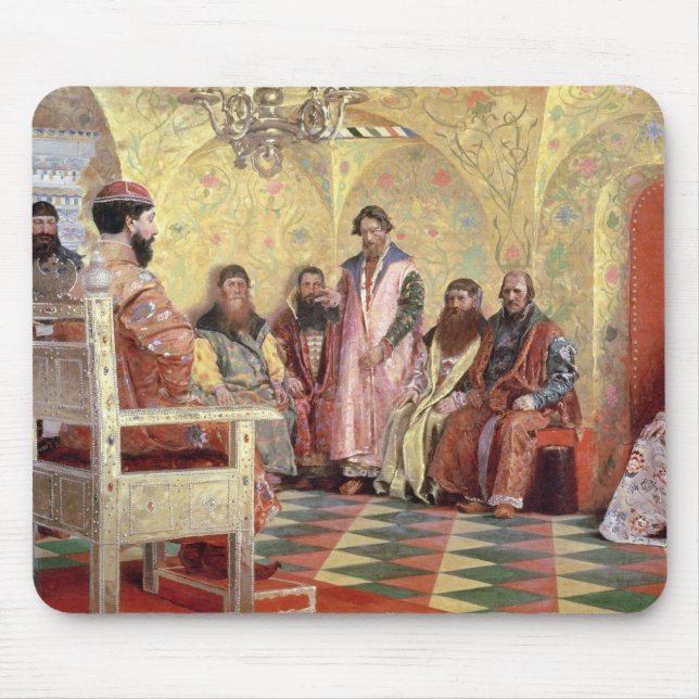 Tapis De Souris Tsar Mikhail Fyodorovich avec Boyars (Devant)