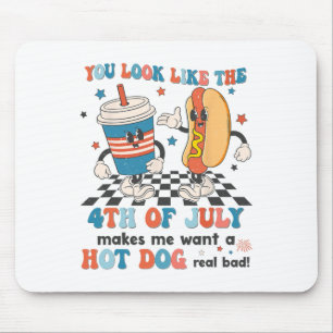 Tapis De Souris Tu As L'Air 4 juillet Me Fait Vouloir Un Chien Cha