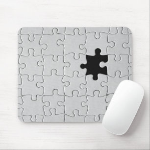 Tapis De Souris Tu Me Complètes Romantique Puzzle Noir et Blanc