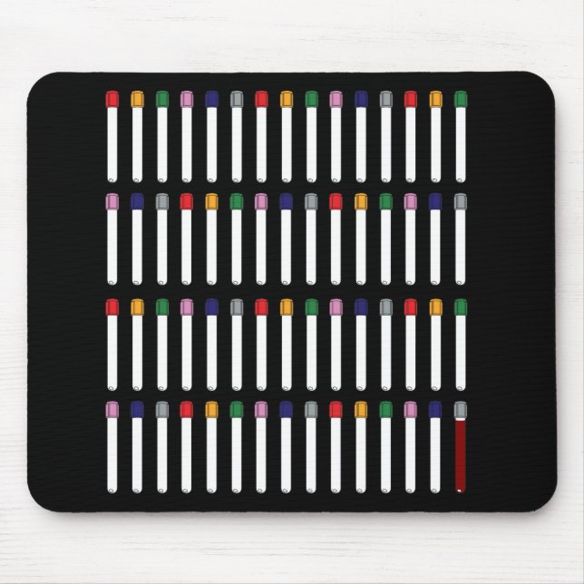 Tapis De Souris Tubes de Phlebotomy (Devant)