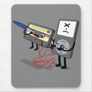 Tapis De Souris Tueur IPod Clipart (rétro cassette à disque