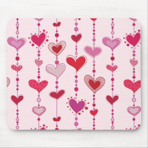 Tapis De Souris Tuiles de coeur