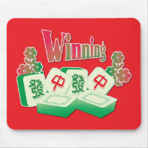 Tuiles de Mahjong Chanceuses Fleur Verte