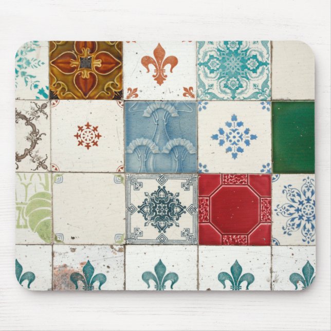 Tapis De Souris Tuiles portugaises (Devant)