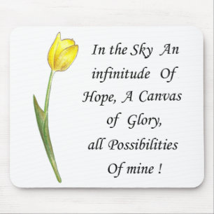 Tapis De Souris Tulipe jaune