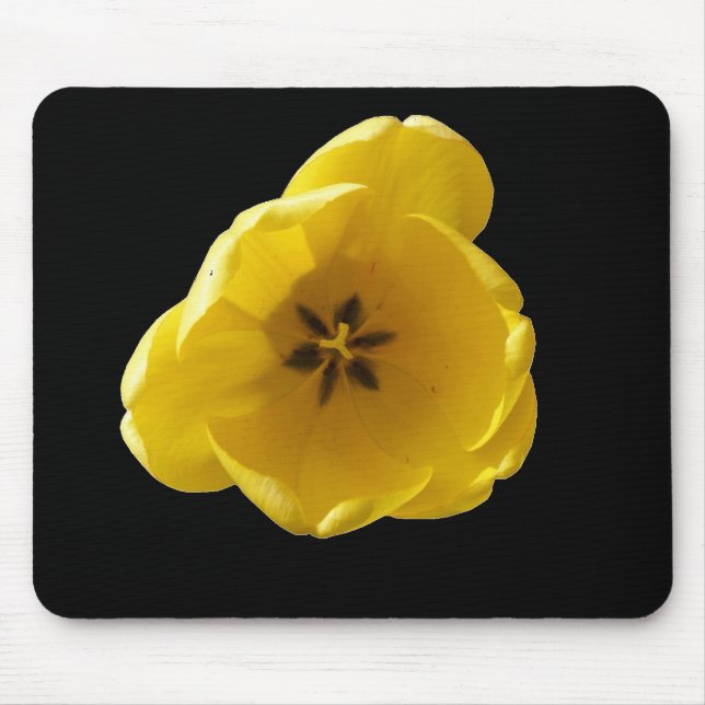 Tapis De Souris Tulipe jaune Mousepad (Devant)