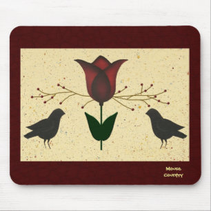 Tapis De Souris Tulipe primitive Mousepad