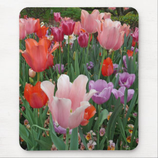 Tapis De Souris Tulipes et pensées 2