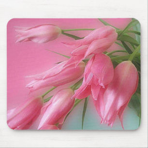 Tapis De Souris Tulipes roses