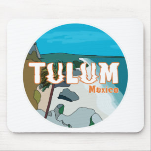 Tapis De Souris Tulum Mexique Grande idée cadeau
