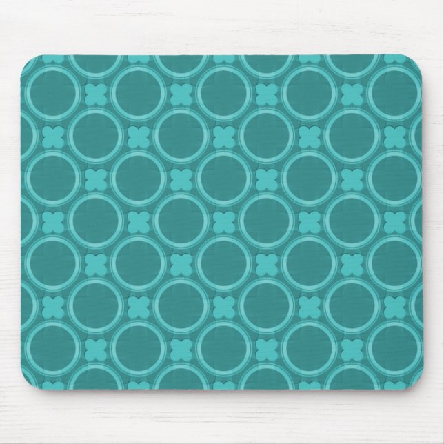 Tapis De Souris Turquoise Charme Quirky Mousepad (Devant)