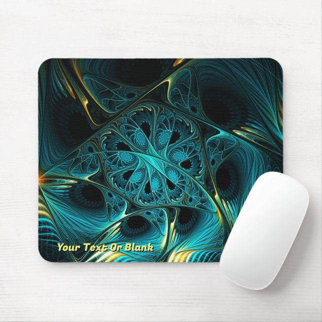 Tapis De Souris Turquoise Électrique (Avec souris)