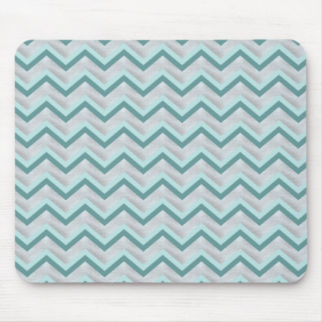 Tapis De Souris Turquoise et perles ZigZag (Devant)