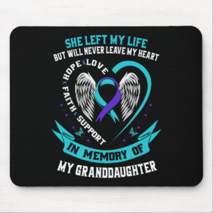 Tapis De Souris Turquoise Purple Suicide Sensibilisation Grand-fil