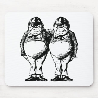 Tapis De Souris Tweedle Dee et Tweedle Dum encré