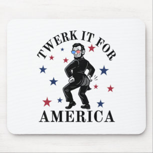 Tapis De Souris Twerk It For America Drôle d'humour patriotique ad