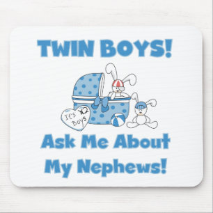 Tapis De Souris Twin Boys Demandez Mon Nephew