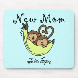 Tapis De Souris Twin Boys New Mom Tshirts et cadeaux