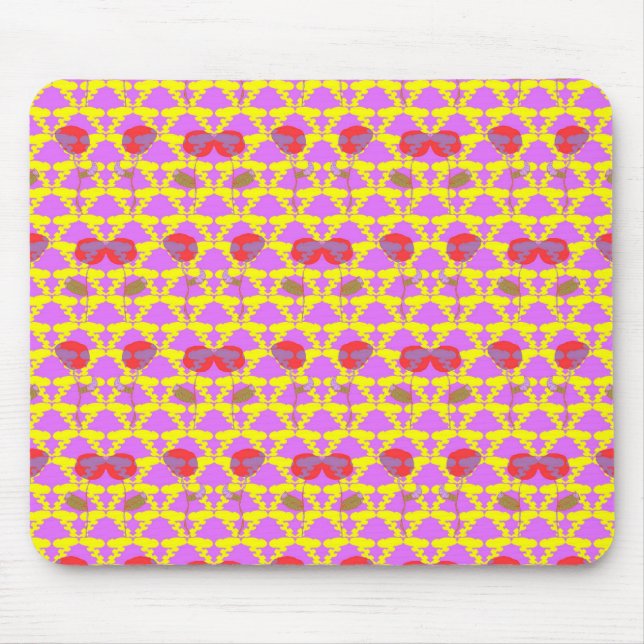 Tapis De Souris Two Flowers Roses (Devant)