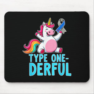 Tapis De Souris Type 1 Connaissance du diabète T1d Type 1