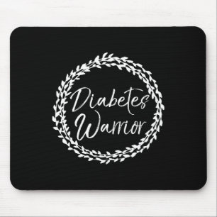 Tapis De Souris Type 1 Devis sur le diabète Citation mignon Fleur