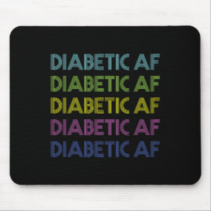 Tapis De Souris Type 1 Sensibilisation au diabète Diabétique Af Fu
