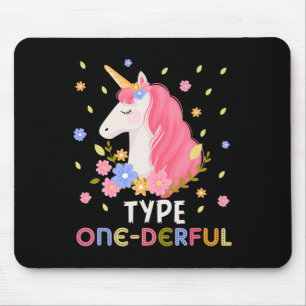 Tapis De Souris Type Unicorne Un Derful Diabète Type 1 Diabet
