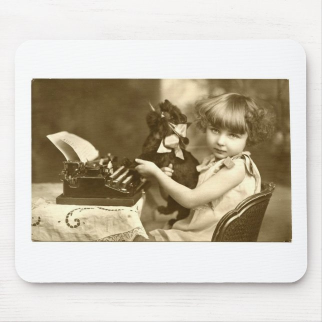 Tapis De Souris Typewriter girl (Devant)