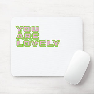 Tapis De Souris Typographie bicolore - Vous êtes un mantra charman
