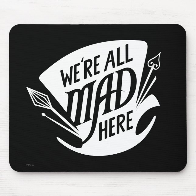 Tapis De Souris Typographie | Nous sommes tous Mad 4 (Devant)