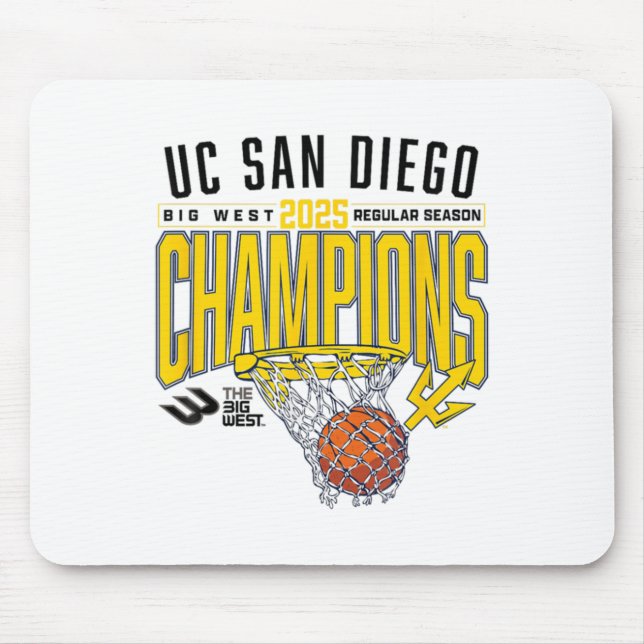 Tapis De Souris Uc San Diego Tretons 2025 Regular Season Basketbal (Devant)