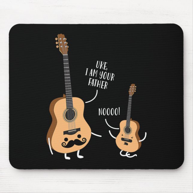 Tapis De Souris Uke Je Suis Ton Père T Shirt Ukulele Guitare (Devant)