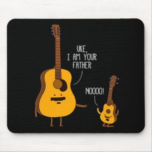 Tapis De Souris Uke Ukulele Je suis ton père Nooo Cadeau pour pap