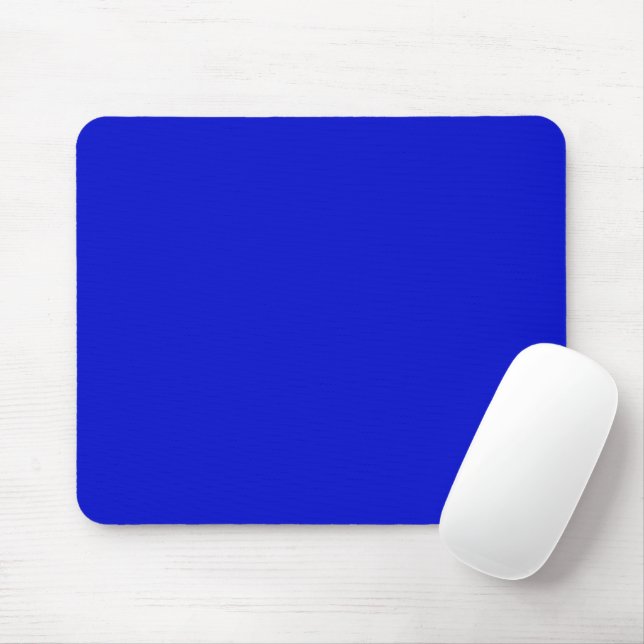 Tapis De Souris Ultramarine solide bleu vif (Avec souris)