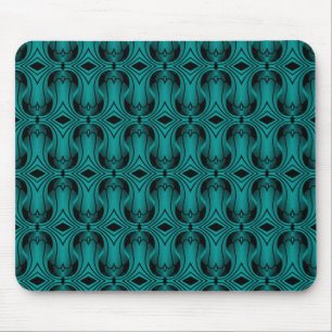 Tapis De Souris Ultramod Art Déco Mousepad, Turquoise