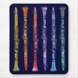 Tapis De Souris Un arc-en-ciel des clarinettes