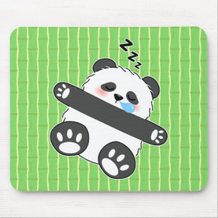 Tapis De Souris Un bébé panda mignon dormant paisiblement