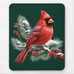 Tapis De Souris Un Cardinal Rouge