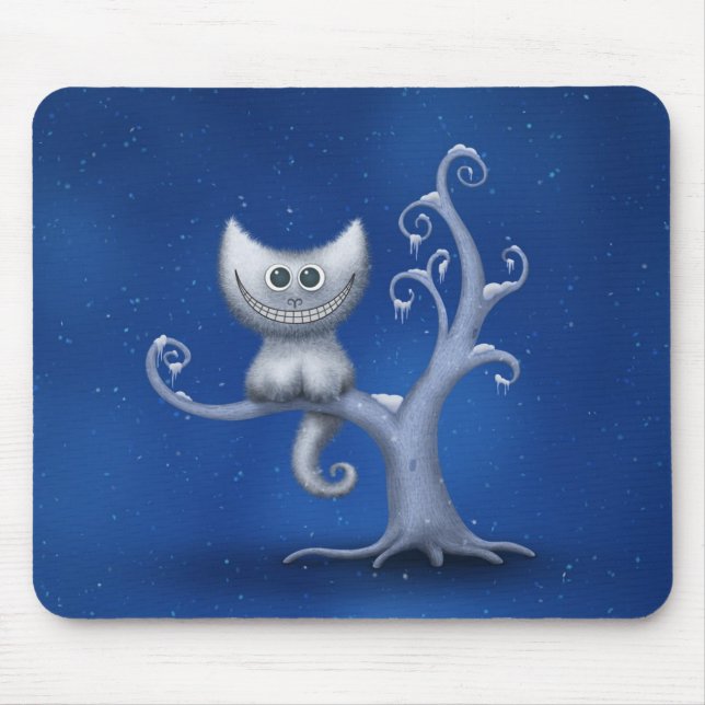 Tapis De Souris Un chaton de Cheshire (Noël) (Devant)