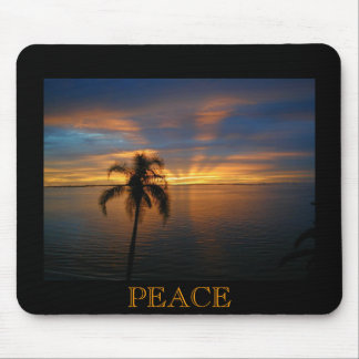 Tapis De Souris Un coucher du soleil paisible
