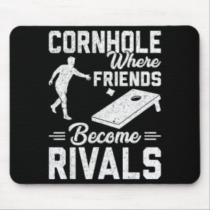 Tapis De Souris Un couple qui joue au Cornhole ensemble - Saint-Va