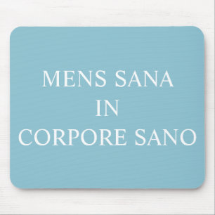 Tapis De Souris Un Esprit Sain Dans Une Souris Saine - Aqua